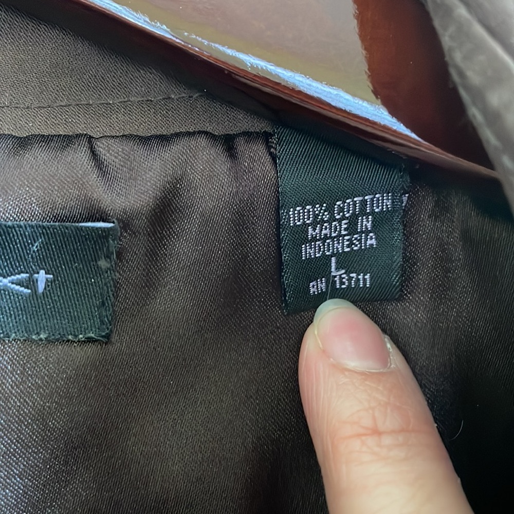 Context Chocolate Brown Lined Jacket Large - image 3